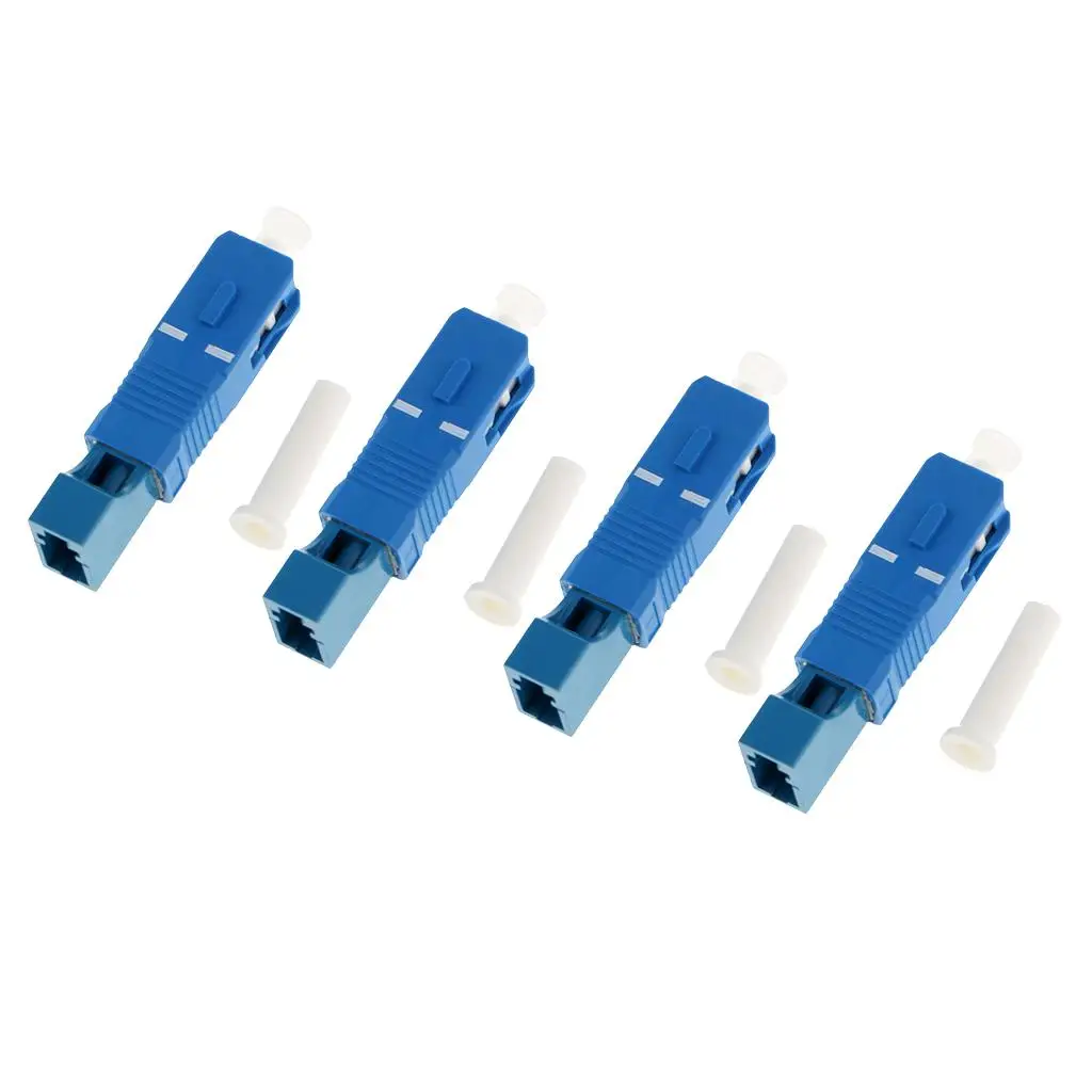 

4Pcs SC-LC (Male to Female) Adapter Couplers Single Mode, Polymer Housing