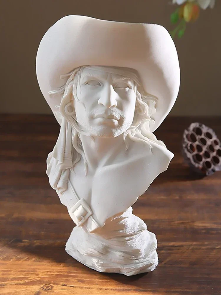 Художественная песчаная белая фигурка из гипса голова Давида скульптурные