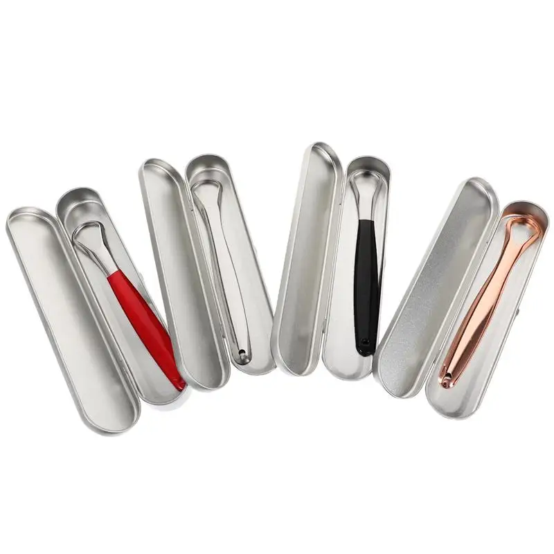 

4 Sets of Oral Care Tongue Scraper Household Tongue Clean Tongue Cleaning Scraper with Box