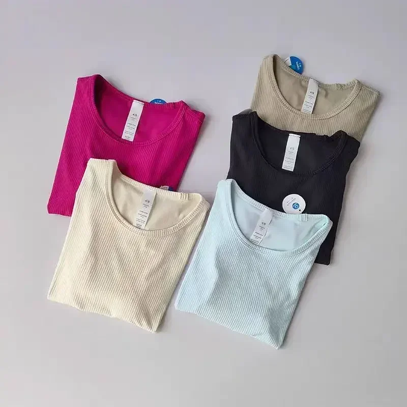 Лимонная женская спортивная футболка Alllt Takes Ribbing высокоэластичная дышащая