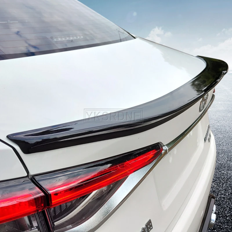 

Для нового Toyota Corolla 2019 2020 2021 2022 Настоящее углеродное волокно вид задний хвост крыло багажника спойлер