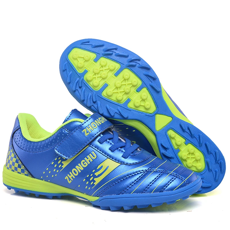 

Kids Football Trainers Black Blue Children Sport Training Shoes for Soccer Game Sneakers Non-slip Turf Boys Girls Soccer GK801
