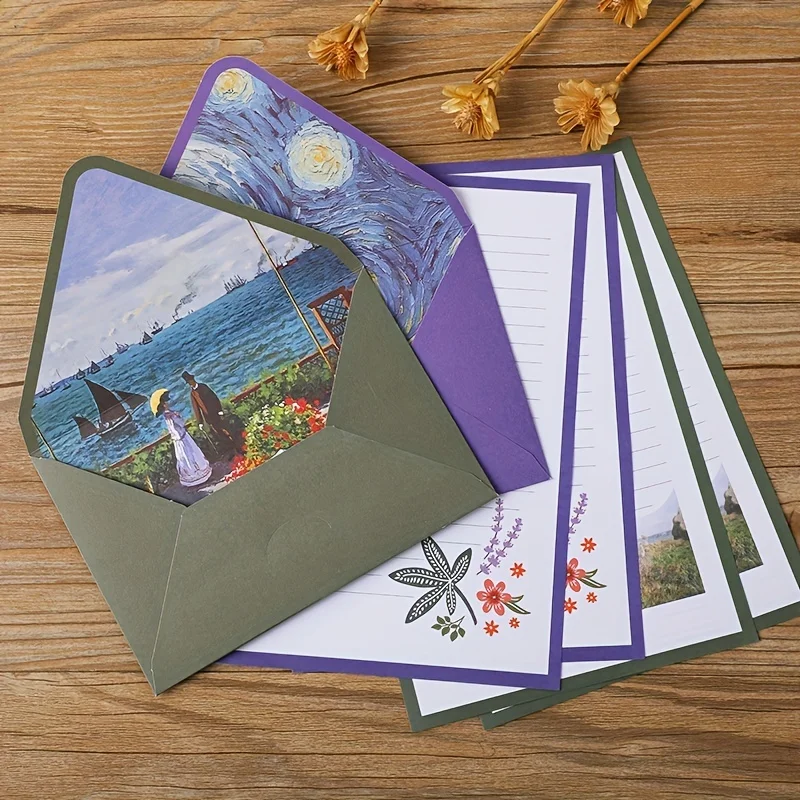 Пакет Канцелярской Бумаги Felinco С Декоративными Конвертами. Уникальный Дизайн