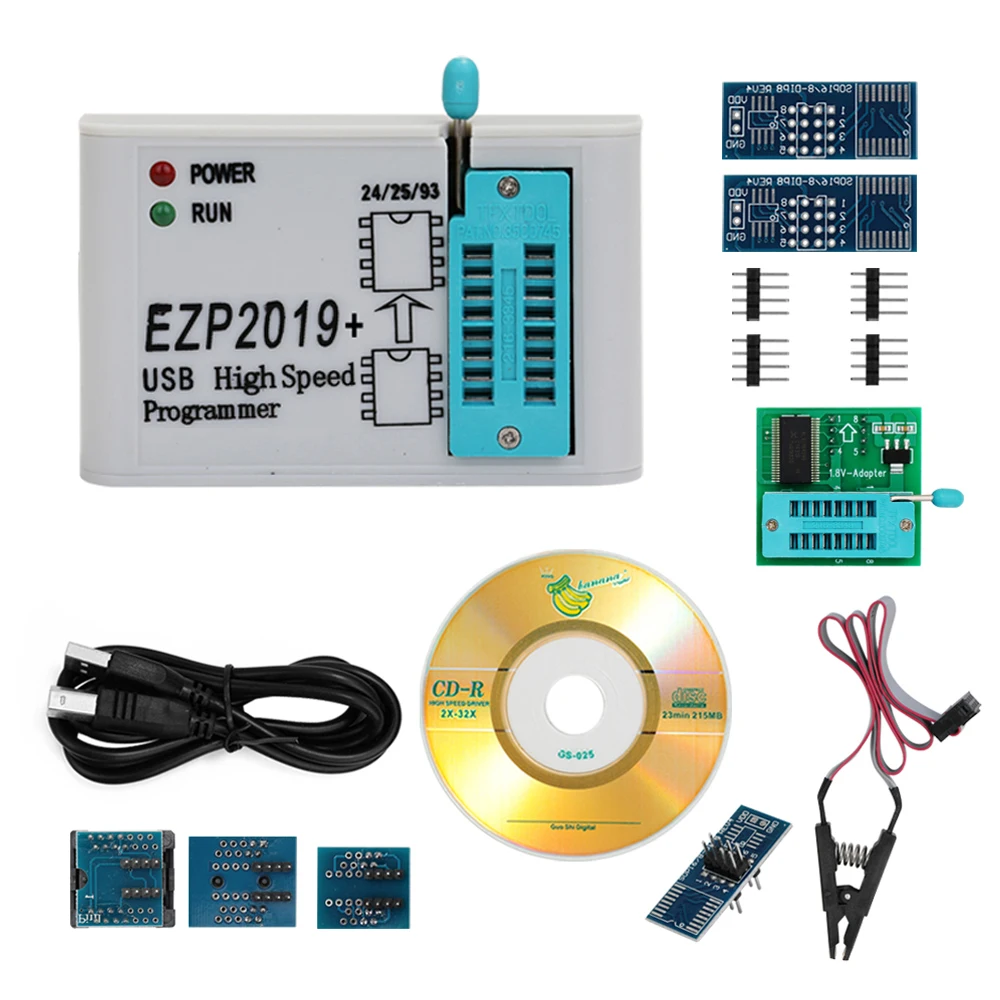 

EZP2019 High Speed USB SPI Programmer Support 32M Flash 24 25 93 EEPROM 25 Flash bios Win7 Win8 Power Tool Accessories