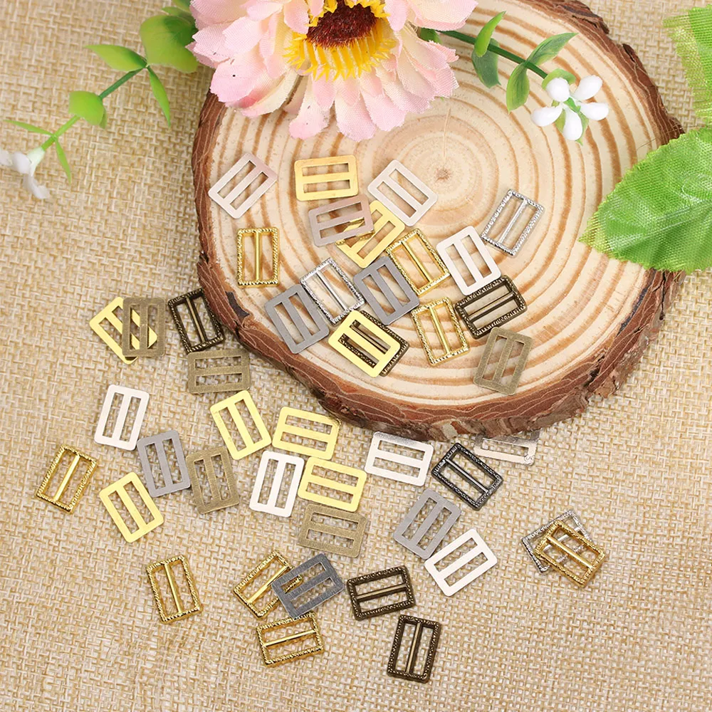 

20pcs Newest 3.5mm 9mm Ultra-small Tri-glide Pattern Belt Buckle Doll Bags Buckles Diy Doll Buttons Shoes Clothes Accessories