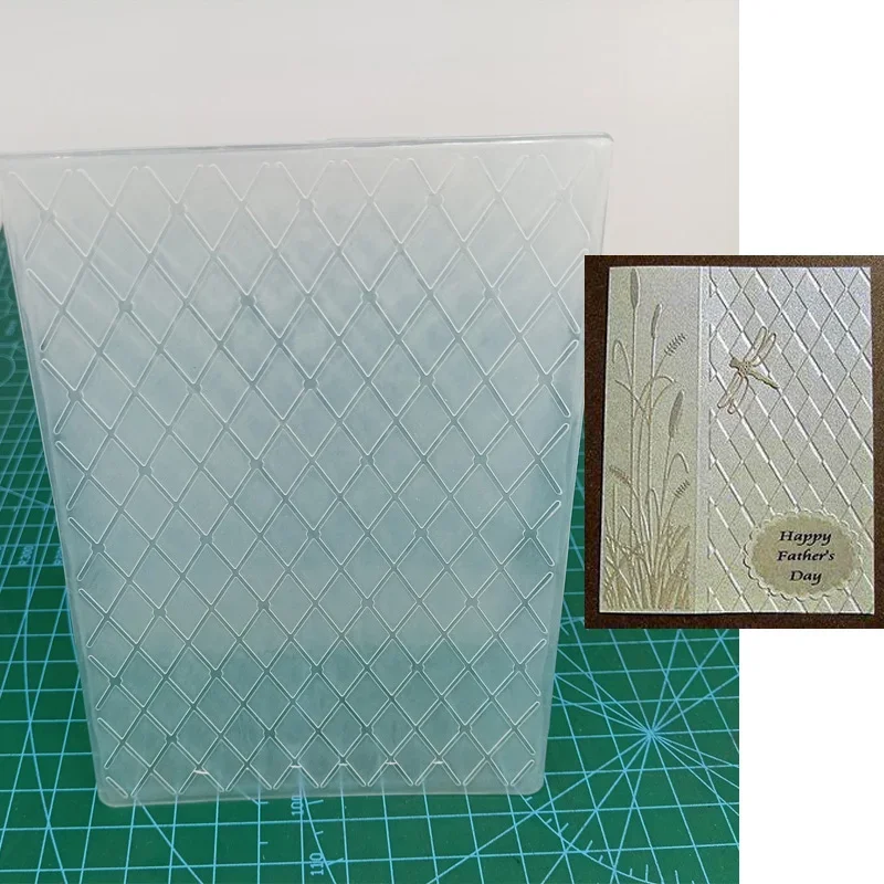 

Тиснение папка сетка фон Скрапбукинг пластиковые тисненые папки для изготовления карт поставки Рождественская бумага крафт Декор