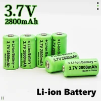 2021 original 3 7v 2800mah lithium li ion 16340 battery cr123a rechargeable batteries 3 7v cr123 for laser pen led