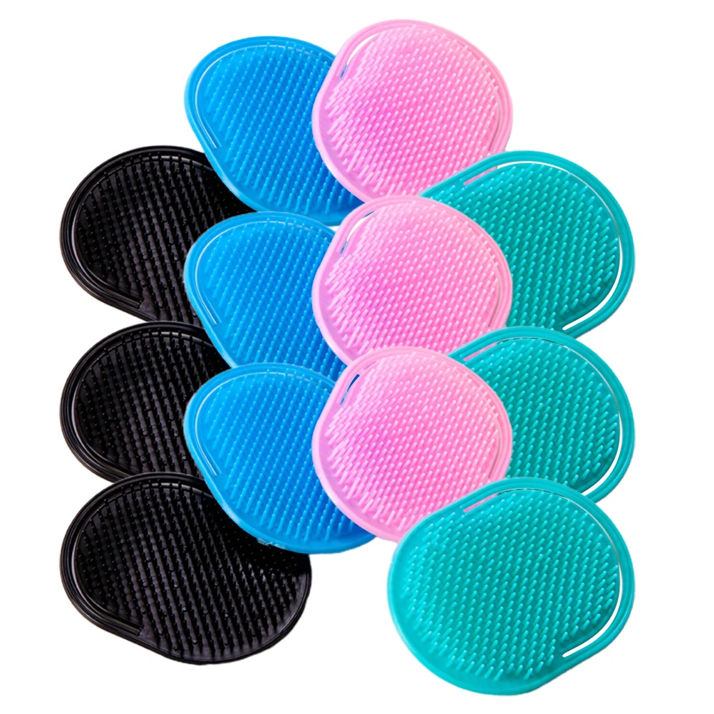 Brush Hair Shampoo Scalp Combsilicone Shower Paddle Head Salonscrubber Cleansing Pet Cat Cleaning Brushes