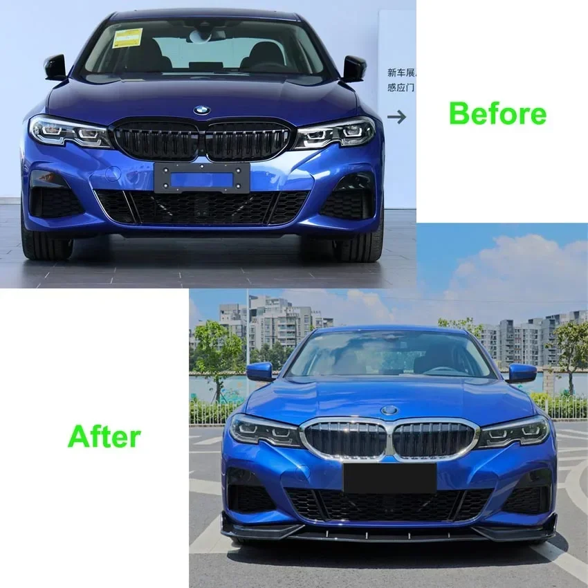 Lame de Pare-Choc Avant Jules Spomicrophone для BMW серии 3 G20 G21 G28 2019-2022 Mathiateur betérieur Diffuseur