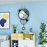 european wall clock large pendulum luxury art nordic living room modern design wall clock creative simple home decor new