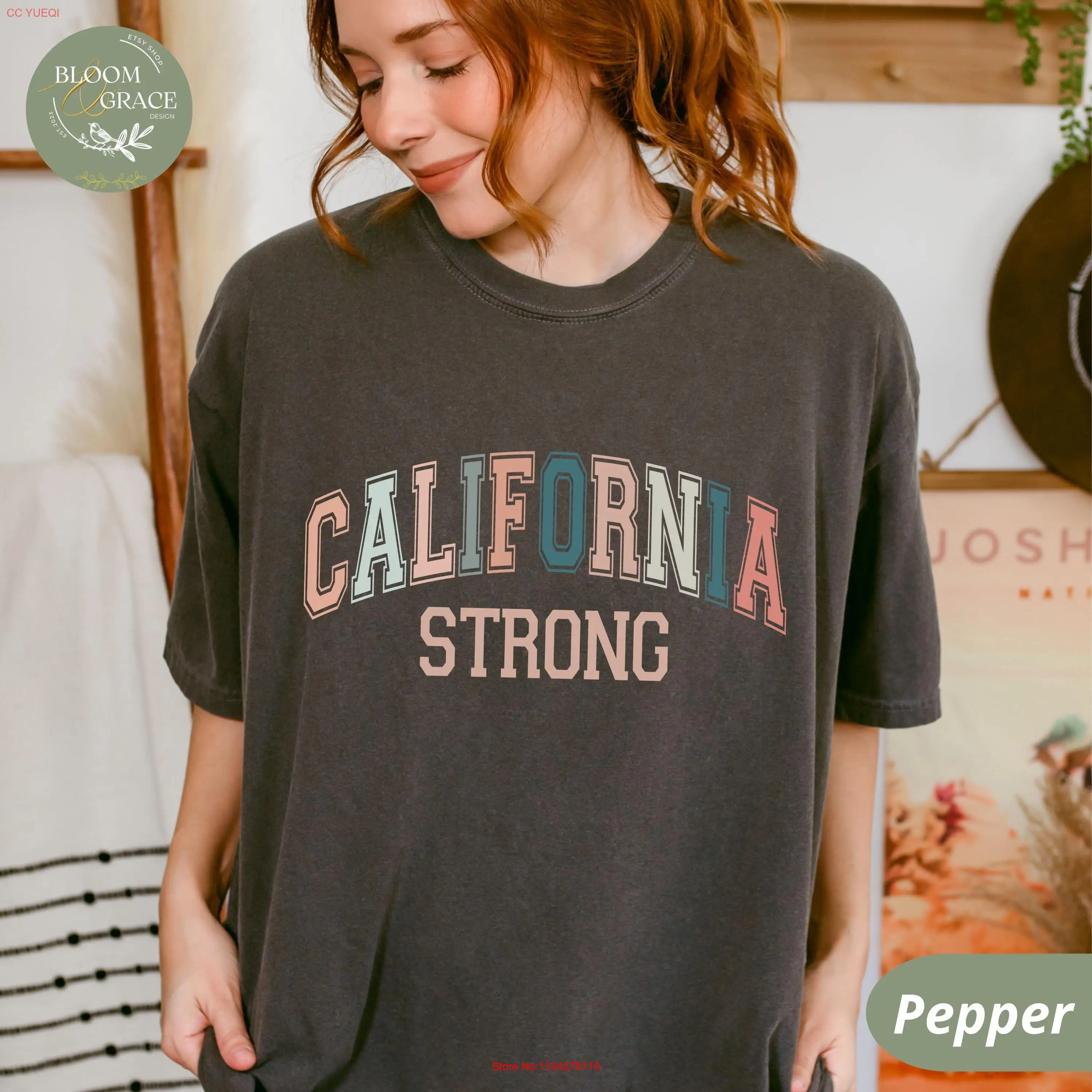 Футболка с поддержкой Калифорнии удобные цвета винтажный стиль одежда для