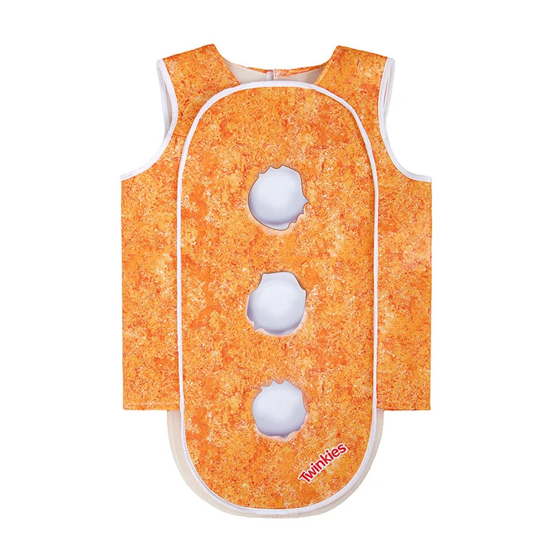 Детский костюм госпожи Twinkies еда наряды кремовый золотой бисквит туника забавный