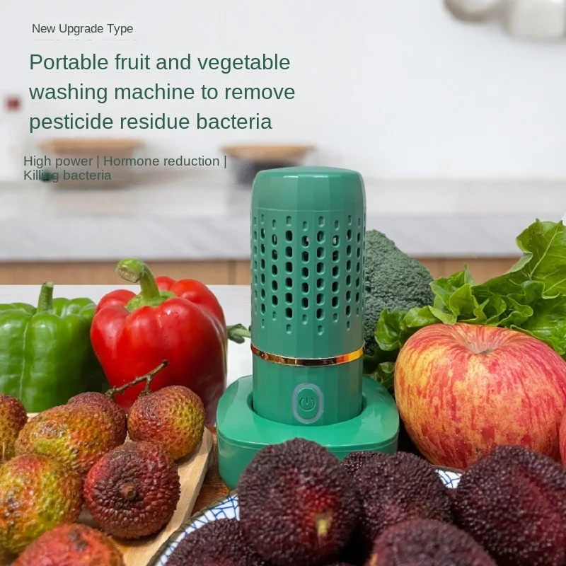 Newest Fruit Vegetable Washing Machine Protable Wireless Fruit Food Purifier Household Food Cleaner Machine