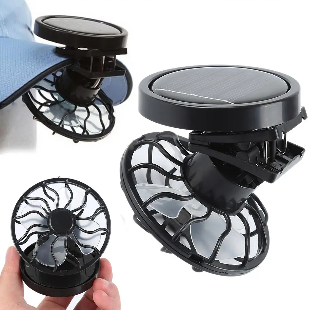 

Portable Mini Solar Powered Hat Fan Cooling Clip-On Cooler Sun Power Energy Solar Cell Camping Hiking Blower 캠핑 Outdoor Tools
