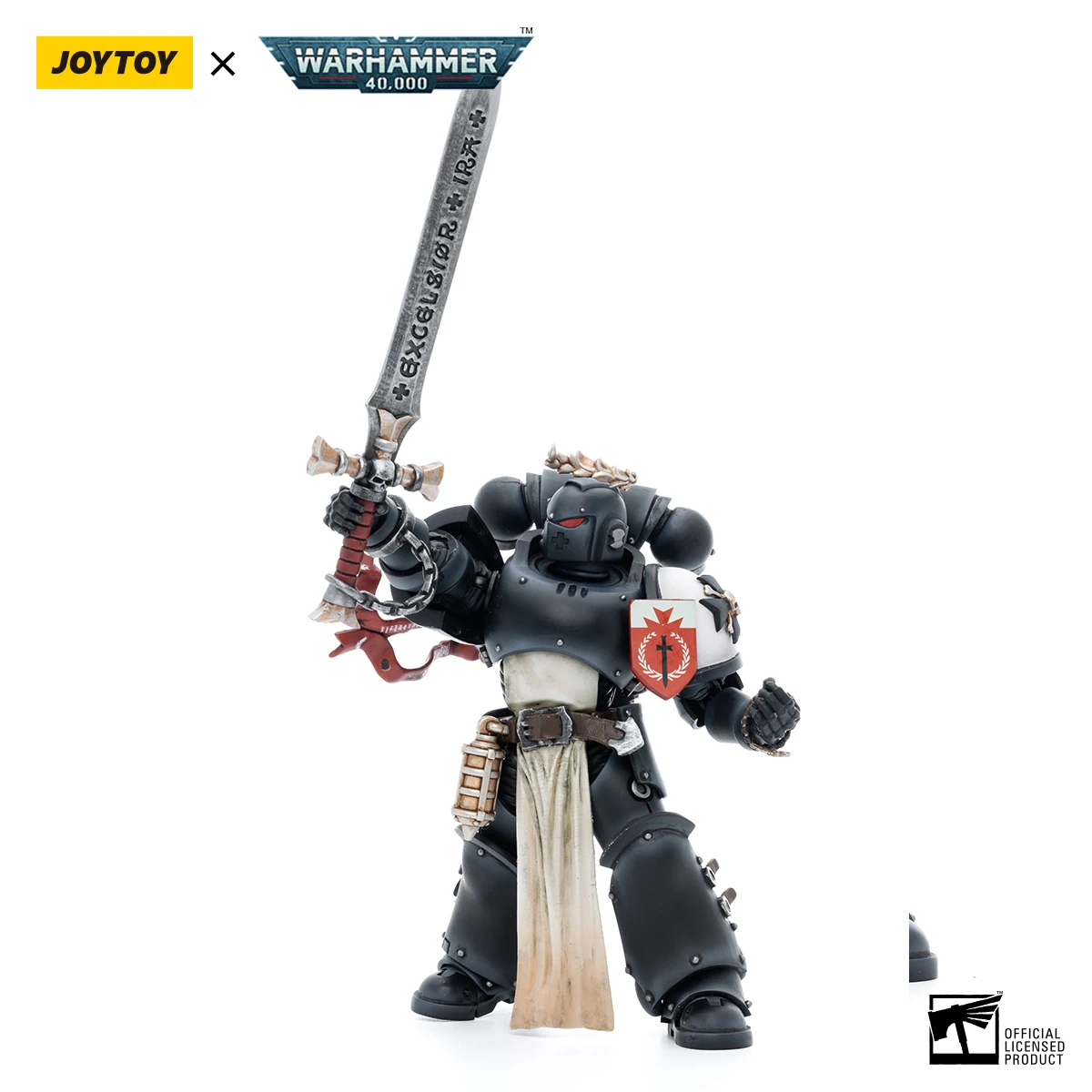 Фото [В НАЛИЧИИ] Фигурка JJOYTOY Warhammer 40K 1/18: Черные тамплиеры, Чемпион Императора Ролантус, модель №3