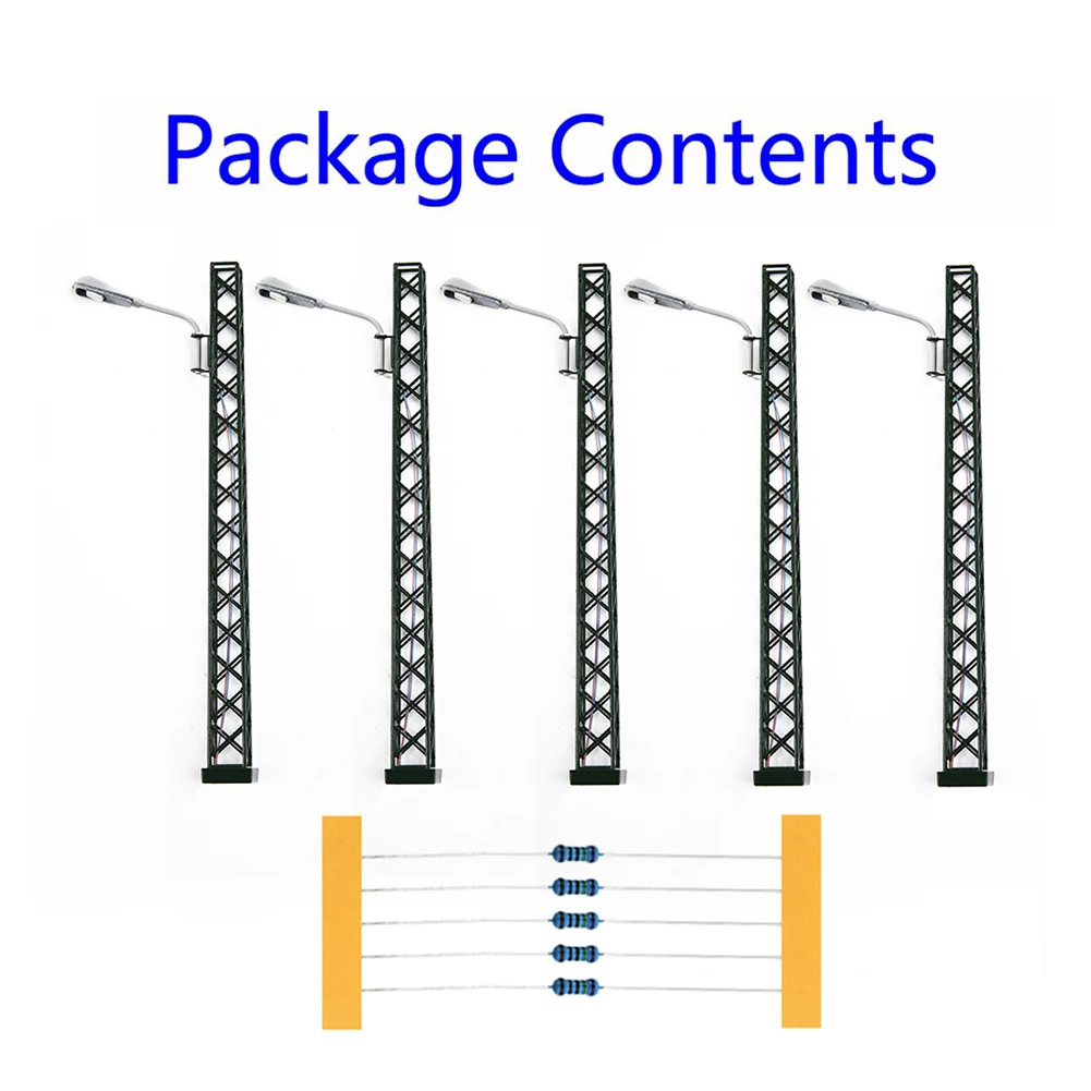 Совершенно новая модель железнодорожных огней 5 шт. для макета здания! Для