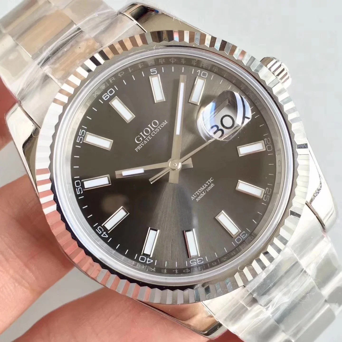 

Мужские автоматические механические часы черный синий серый белый