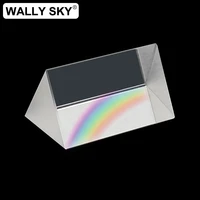 optical triangular prism physics educational tool refractor teaching light spectrum prism length 50mm 30mm children gift