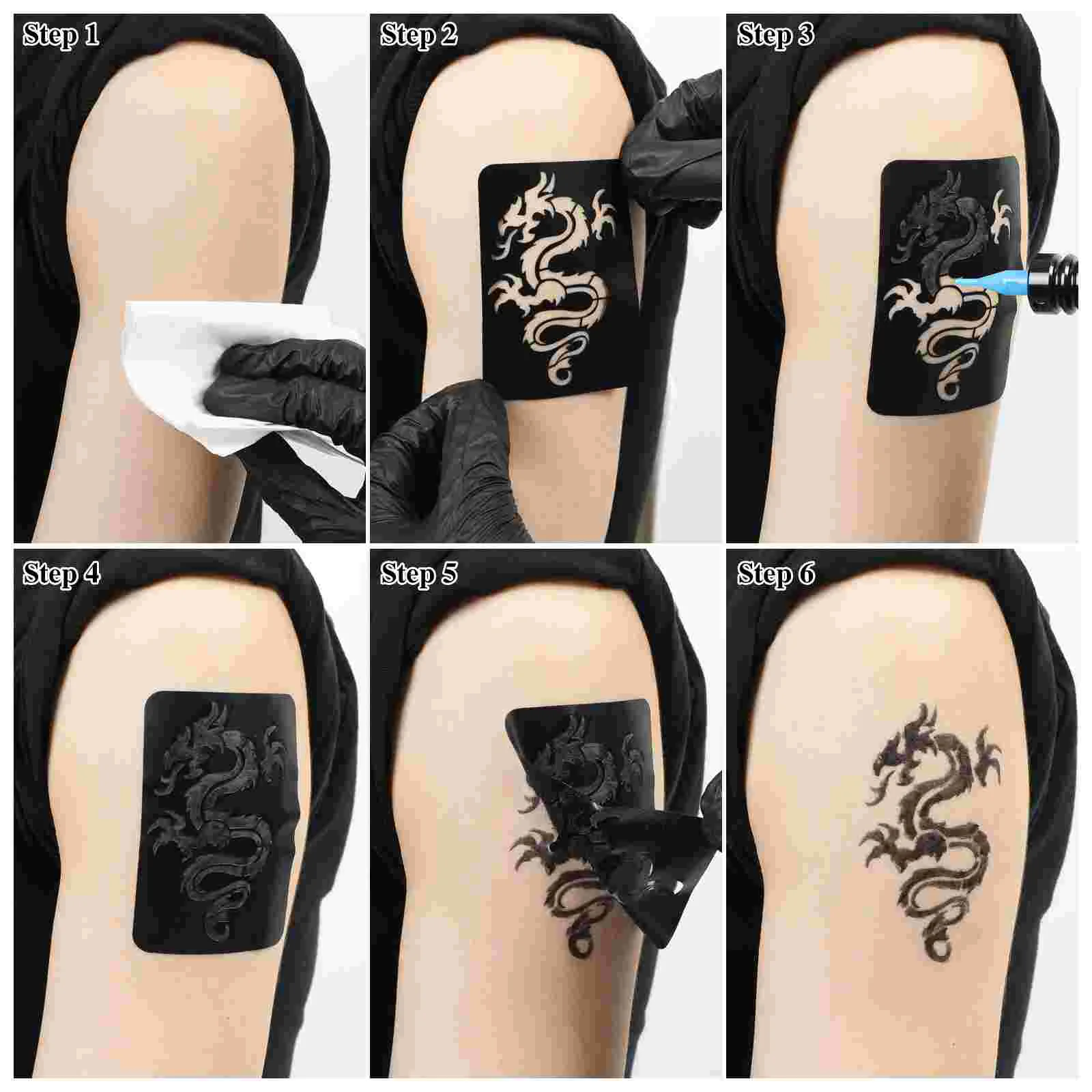 32 шт. трафареты для тату-машины аэрографа блестящие татуировки набор макияжа