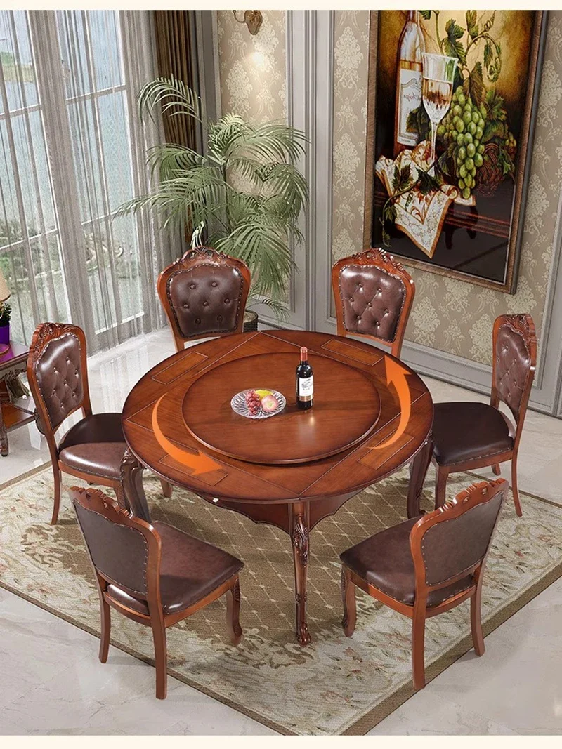 Роскошный деревянный обеденный стол складной подстаканник с электроприводом