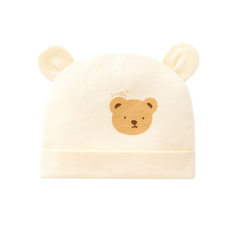 

Newborns Hat Skull Hat Cartoon Bear Ear Hat Non-fluorescent Infant Headwear
