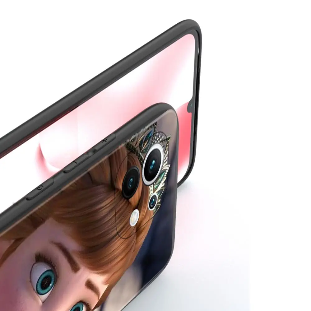 Elsa Anna Princess Silicone Case For Xiaomi Mi 12 10 10T Pro 5G 12X 11 Note 8 A2 Lite 9 SE 9T CC9E Soft Cover |