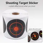 250100 рулонов наклеек для стрельбы, 7,5 см, долговечные аксессуары для стрельбы, Bullseye, брызговая мишень, реактивная наклейка