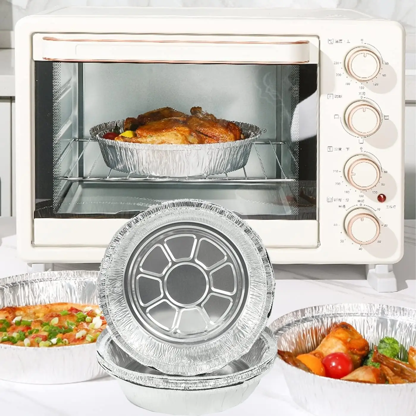 10 шт. одноразовая фритюрница с фольгой маслостойкая алюминиевая фольга жестяная