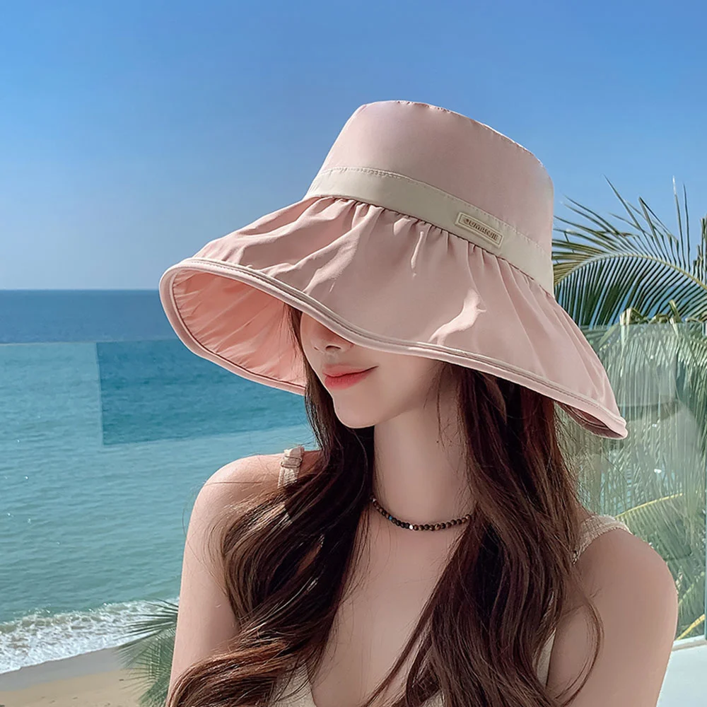 

2023 new Women's bucket hat Solid bow style Panama caps fashion luxury hat fisherman hat Ladies summer sun Travel Beach Hat