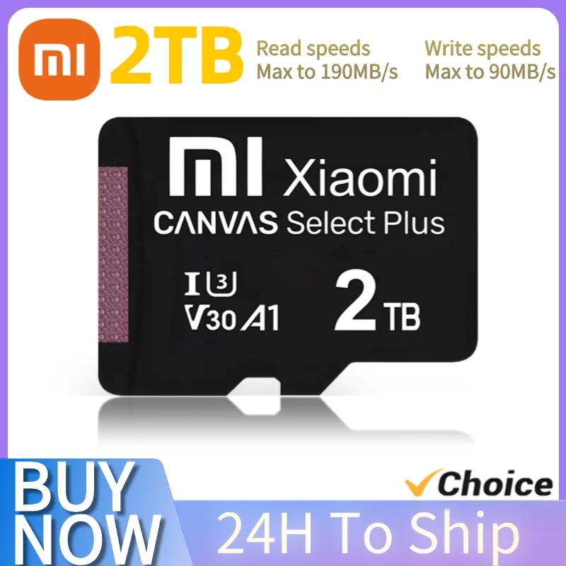 Карта памяти Xiaomi Mini SD 128 ГБ 256 512 Высокоскоростная флэш-карта TF класса 10 2 ТБ SD-карта