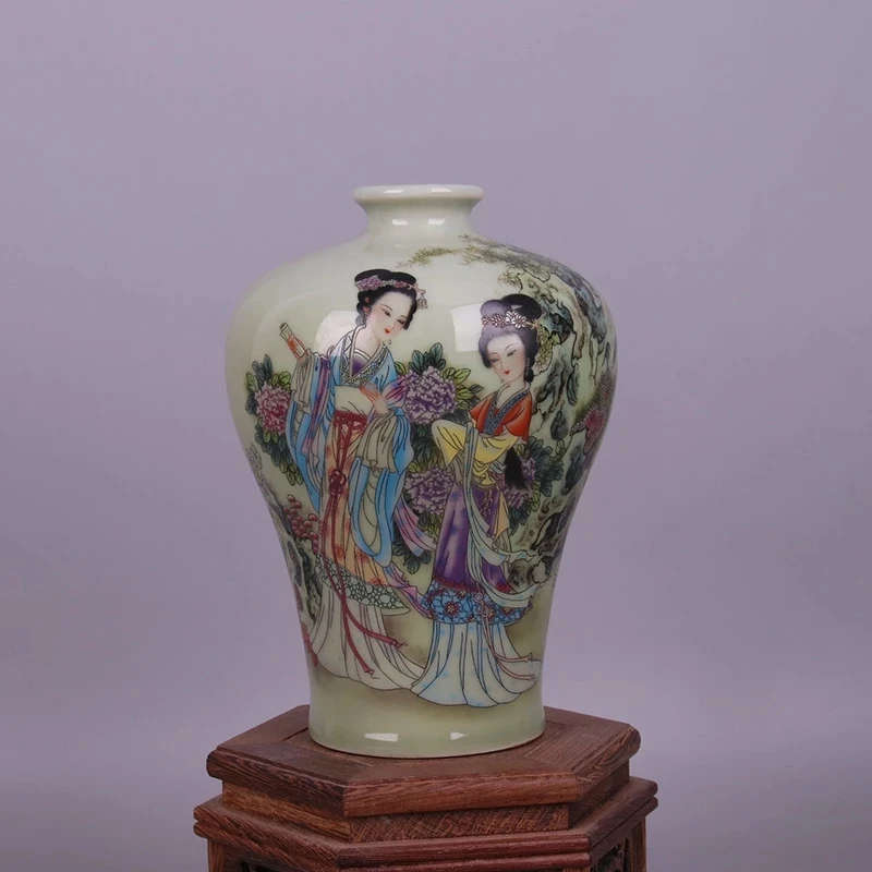 

Qing Tongzhi пастельный фазан и древняя красота Античная имитация фарфора Цзиндэчжэнь демонстрационная коллекция