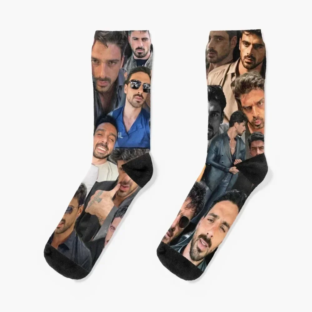 Носки с фотоколлажем Michele Morrone носки подогревом нескользящие японские модные для