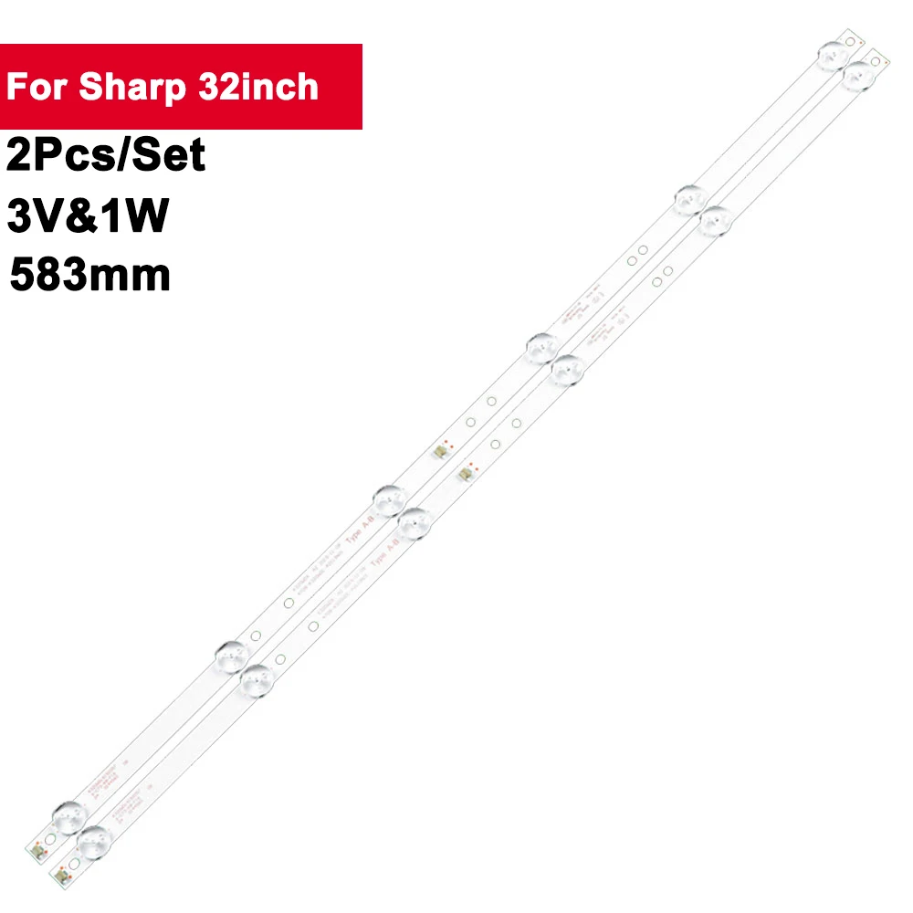 2 шт./комплект, 32-дюймовые 583 мм светодиодные ленты для подсветки телевизора Sharp 32 дюйма, 6 светодиодов, K320WDX 4708-K320WD-A2113N01, фонарь 32PHS4062 2T-C32ACSA