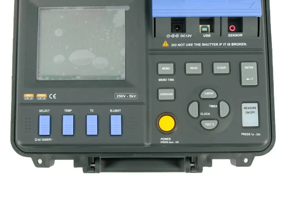 

MS5215 5000V High Voltage Portable Insulation Resistance Tester Megohmmeter With USB 2.0 Max 5T