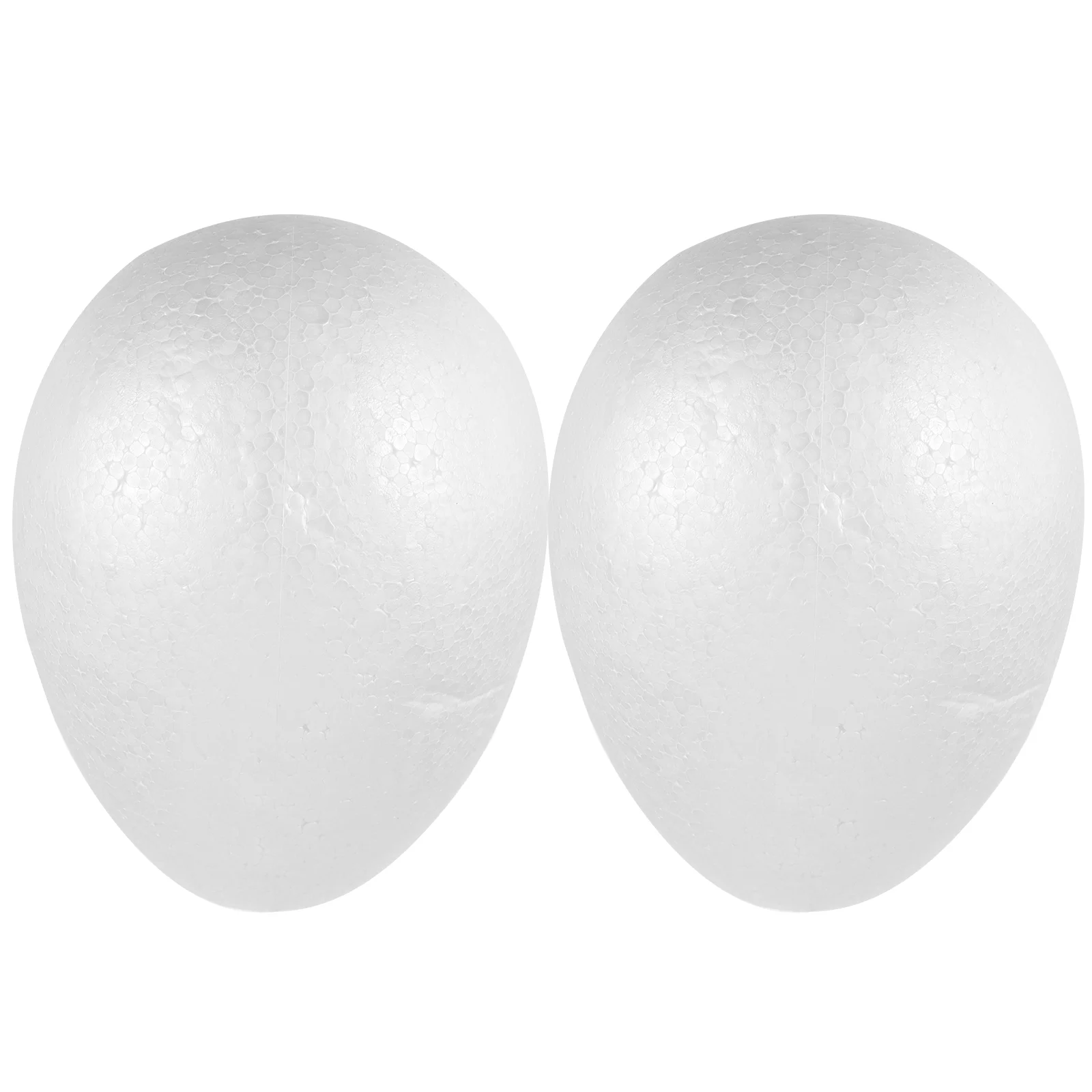 

2pcs Eggs Foam Polystyrene Egg Shapes Egg Ornaments ( White 20cm )
