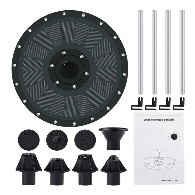 

7 в/3 Вт Солнечный плавающий водяной фонтан насос светодиодный светильник кой для украшения птичьей ванны