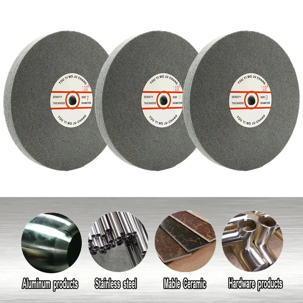 

Deburring Wheel Nylon Fiber Buffing Wheels 8inch For Abrasive Wheels Grinder Buffing Machine Ferramentas Multifuncionais