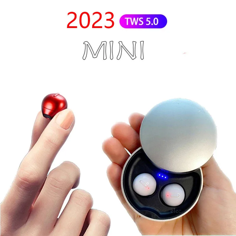 

X21S Mini TWS Earbuds Wireless Bluetooth Earphones In-Ear Noise Reduction Waterproof Headphones Whit Mic Invisible Sleep Headset