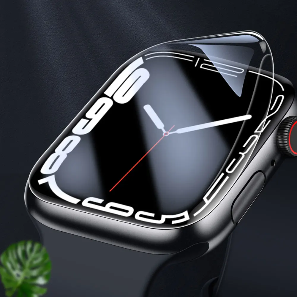

Защитная пленка для Apple Watch Band 40 мм 44 мм 38 мм 42 мм 45 мм 41 мм, прозрачная пленка с полным покрытием для iWatch Series 7 6 5 4 3 SE
