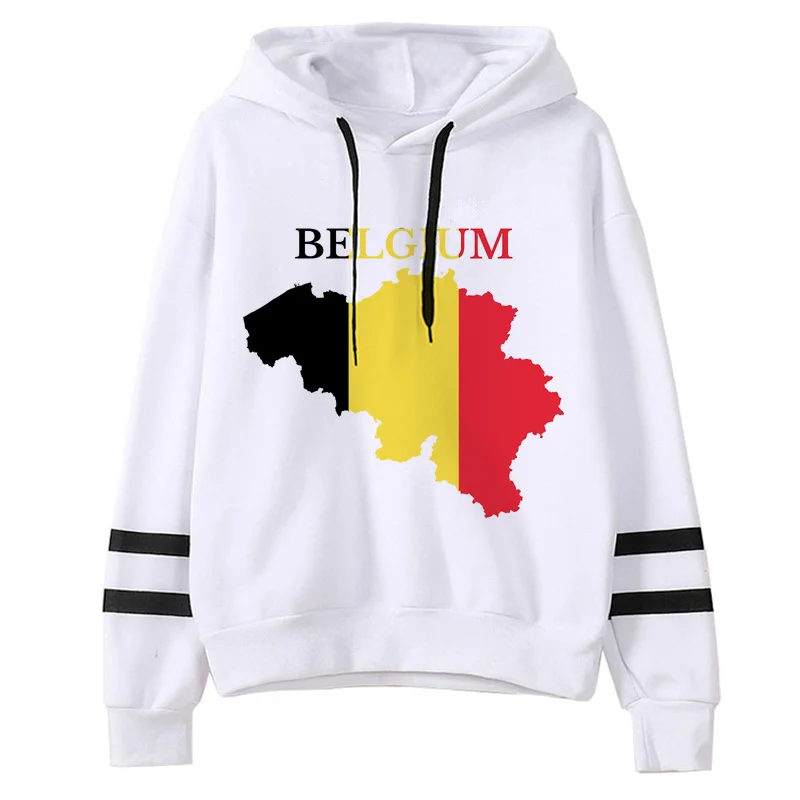 

Belgium hoodies women printed Korea harajuku printed female pullover grunge