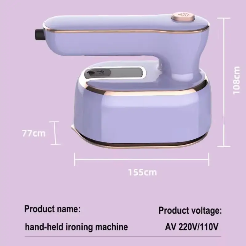 Portable Mini Handheld lightweight mini steam engine supports dry and wet ironing 180° Rotatable home travel irons