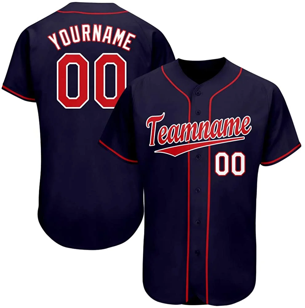 Custom Baseball Jersey Full Sublimated Team Name/Numbers Breathable Softball Uniforms for Men/Kids Outdoors Party Fans Gift