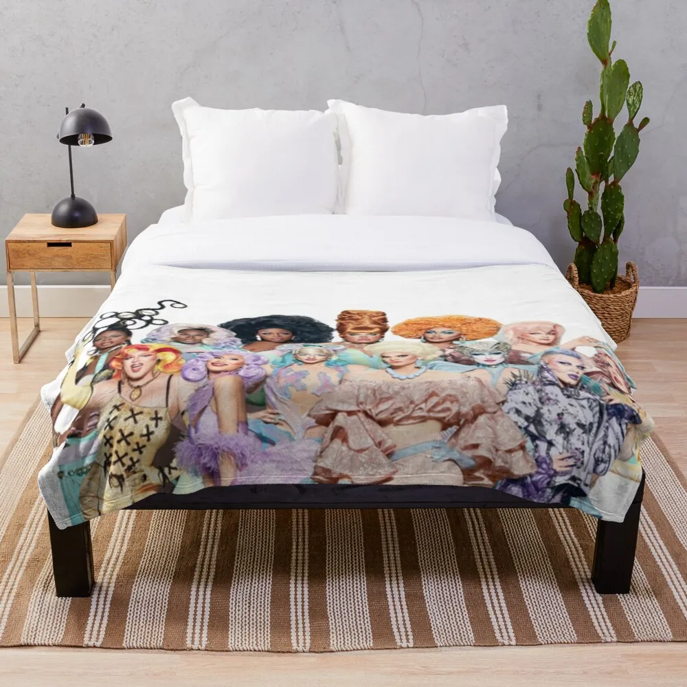 

Все королевы s вместе групповая фотография руполь Тяговая гонка сезон 13 одеяло Тяговая королева, Rpdr,Rupauls Drag Race,Rupuals Drag Rac