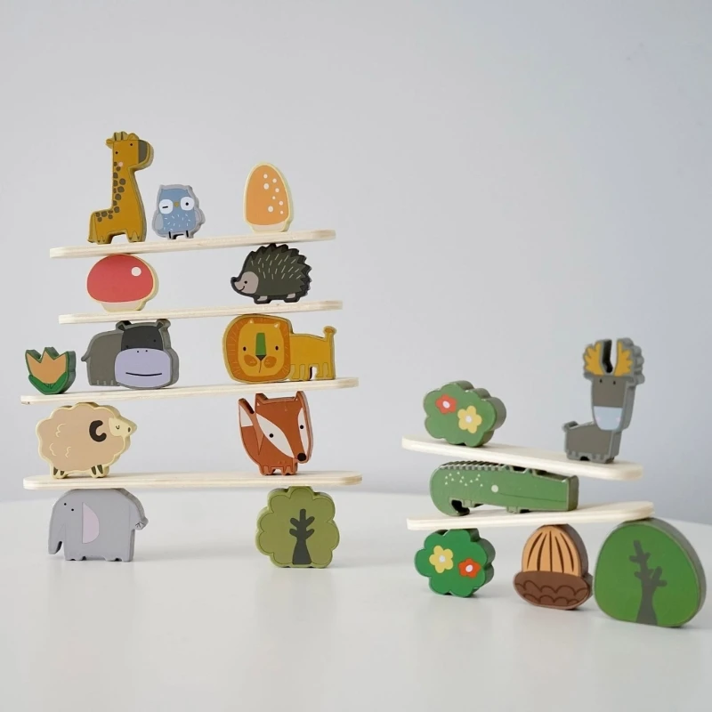 

Деревянные штабелируемые красочные игрушки, строительные блоки для детей 1, 2, 3 лет, развивающие игрушки для малышей, подарки