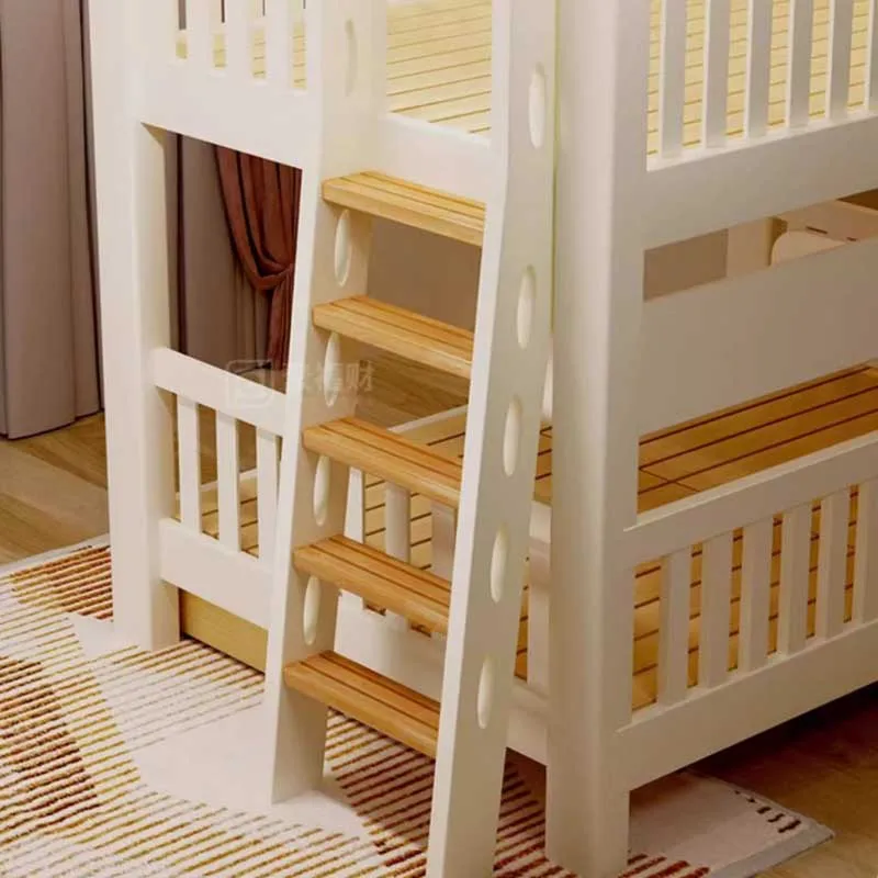 Детские двухъярусные кровати из массива дерева для подростков параллельные