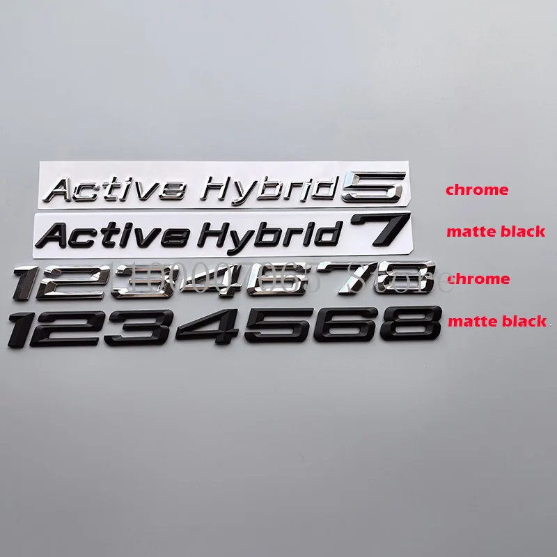 Active Hybrid 1 2 3 4 5 6 7 8 Автомобильный Стайлинг багажника буквы эмблема логотип значок