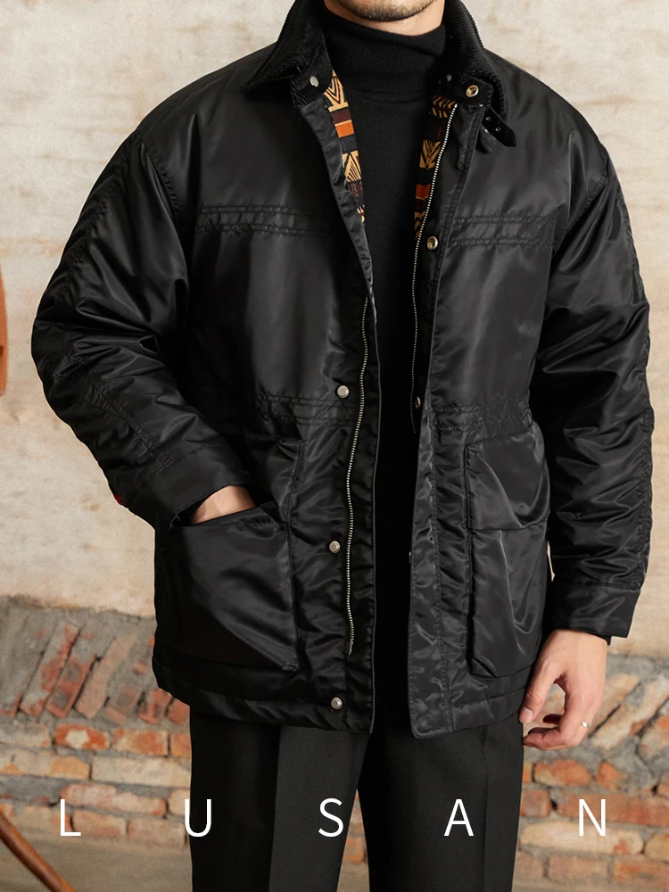 Винтажная свободная пуховая толстая куртка в стиле оленя Sanxian дня рождения