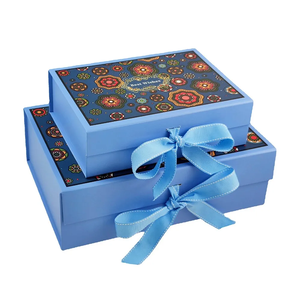 Ribbon Gift Box,high Quality Rigid Thick Gift Box,box With Ribbon, Magnetic Box Home Gift Box