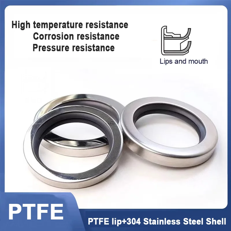 

ПТФЭ сальник из нержавейки 17x30x6~65x85x10 мм