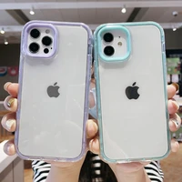 3 in 1 candy color case for iphone 13 pro max 11 12 7 8 xr x xs max 6 6s plus se 2020 13 mini cover len protection silicon funda